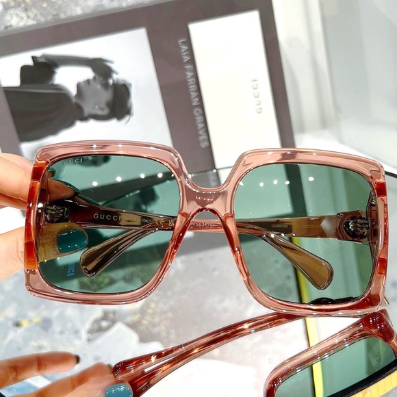 NWT Gucci GG0876 - 003 Square Frame Sunglasses - Picture 10 of 13